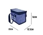 Insulated Lunch Box Lunch Bag for Women Men Adults Student Cooler Thermal Tote Bag Storage for Office Work Picnic Outdoor Activities Navy Aztech 2