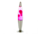 Peace Motion Lava Lamp Silver Pink Pink