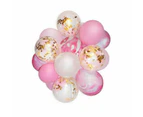 60pcs Pink Transparent Confetti Helium Balloons Agate Sequins Balloon Set Wedding Party