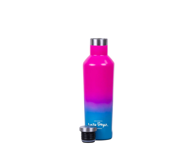 Double Walled 480ml Stainless Steel Water Drink Bottle Insulated Spartan Outdoor Gym Cycling BPA Free Hot Cold 12 Hours Pink Blue Ombre