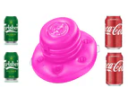 Inflatable Pool Beach Drinks Cooler Floating Bar Beer Holder Ice Tub Chiller Arm Summer Holiday Alcohol Beverage PINK