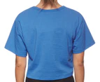 Champion Life Women's Heritage Crop Script Tee / T-Shirt / Tshirt - Blue Jay
