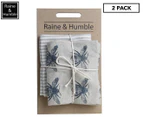 Raine & Humble 50x70cm Honey Bee Tea Towel 2-Pack - Prussian Blue