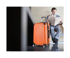 Wanderlite 3pc Luggage Sets Suitcases Orange Trolley TSA Hard Case Lightweight