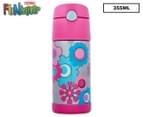 Thermos FUNtainer 355mL Stainless Steel Vacuum Insulated Drink Bottle - Flowers 1