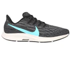 Nike Men's Air Zoom Pegasus 36 Running Shoes - Black/Pumice/Phantom/Aurora