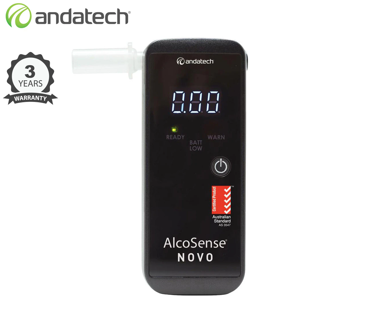 Andatech AlcoSense Novo Personal Fuel Cell Breathalyser - ALS-NOVO