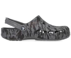 Crocs Men's Baya Seasonal Print Clog Sandals - Grey/White
