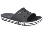 Crocs Unisex Bayaband Slides - Black/White