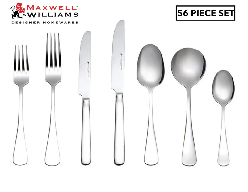 Maxwell & Williams 56-Piece Madison 18/10 Stainless Steel Cutlery Set