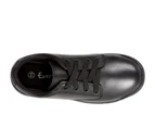 Learn Everflex Unisex Lace Up Leather School Shoe Kid's - Black