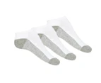 Socks 3pk Mens Ankle Red - White