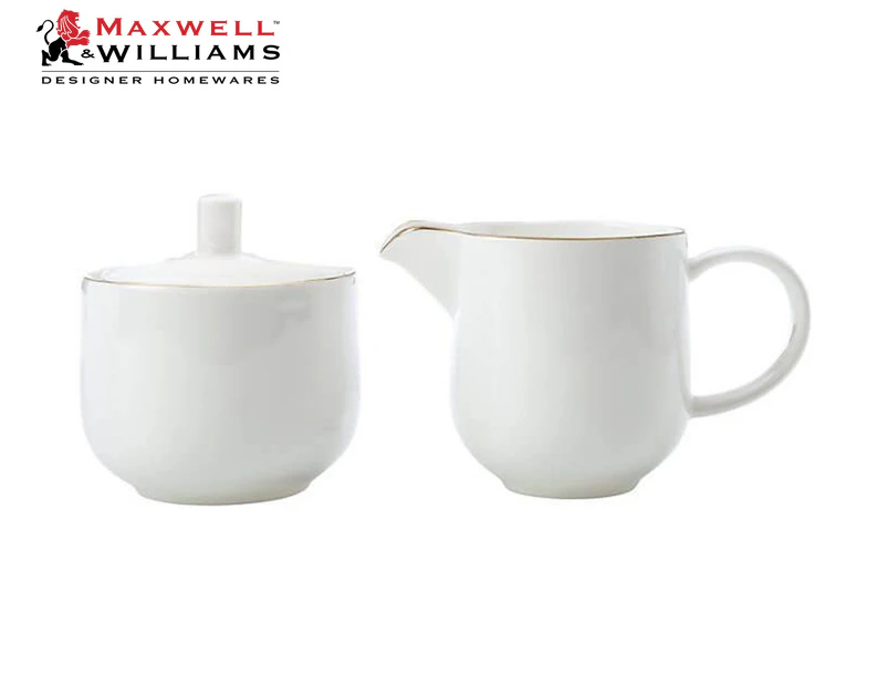 Maxwell & Williams Cashmere Luxe Sugar & Creamer Set - White