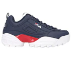 Fila Men's Disruptor 2 Lab Sneakers - Navy/White/Red