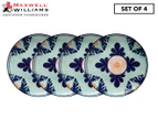 Set of 4 Maxwell & Williams 20cm Majolica Side Plate - Teal