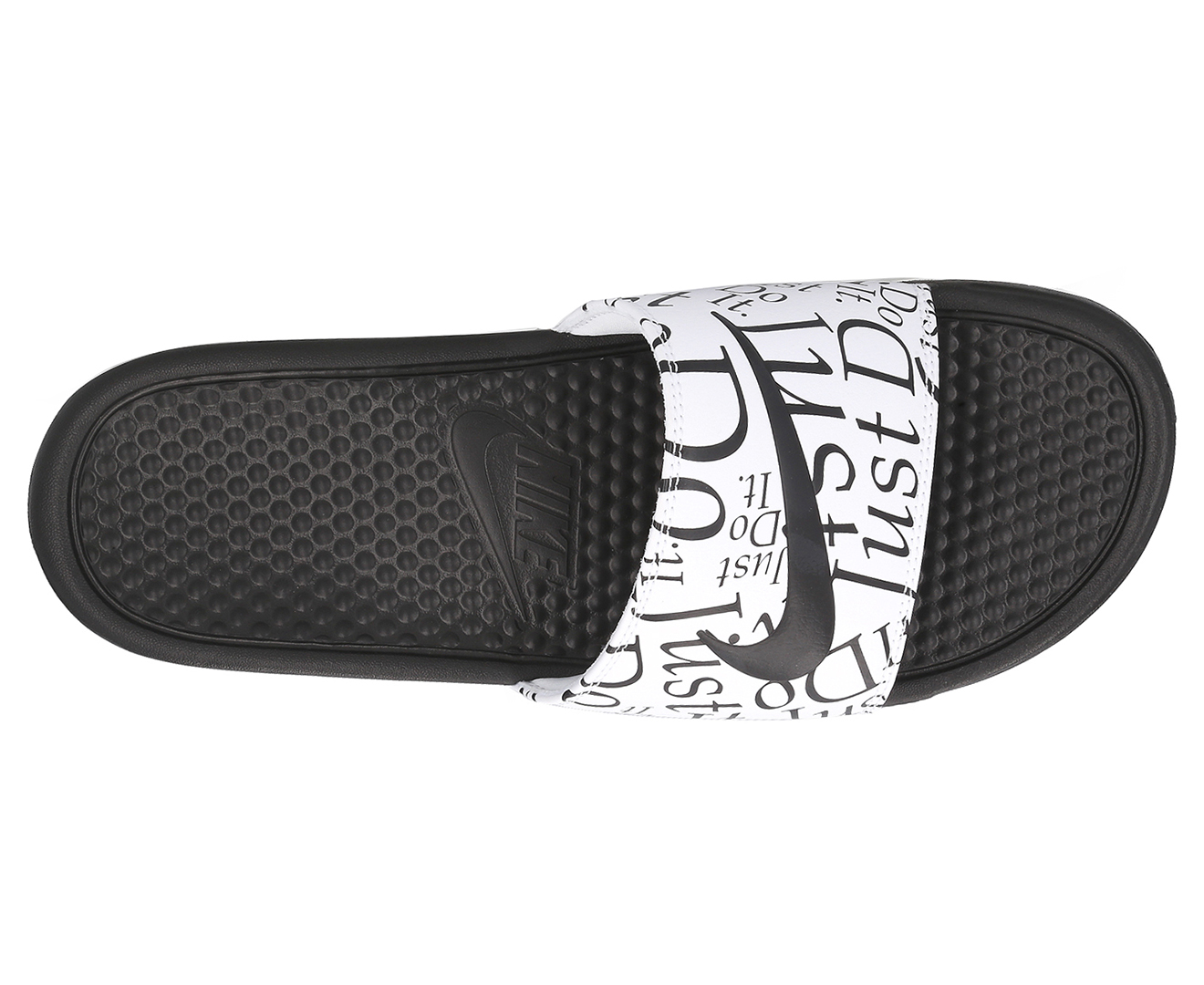 Nike Men's Benassi JDI Print Slides - Black/White | Catch.co.nz