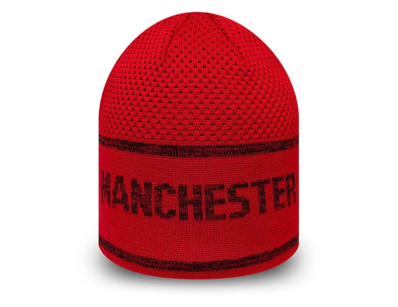 New Era Winter Beanie - SKULL KNIT Manchester United - Red