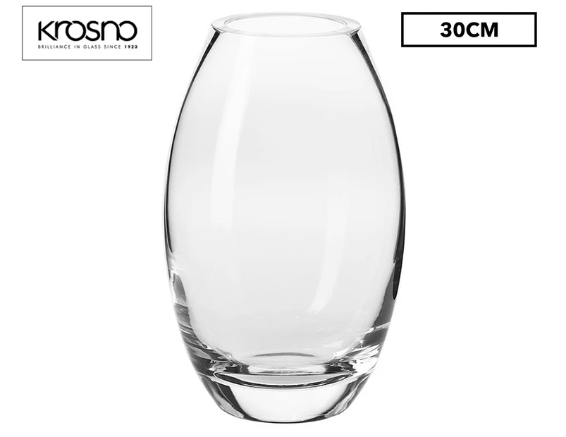 Krosno Elite 30cm Vase - Clear