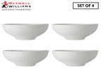 Set of 4 Maxwell & Williams White Basics Coupe Bowl