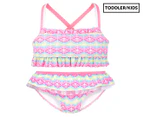 Escargot Toddler Girls' Celebration Bikini - Pink/Multi