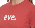 All About Eve Women's Eve Icon Tee / T-Shirt / Tshirt - Red