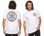 Tide Apparel Men's Crew Neck Tee / T-Shirt / Tshirt - Guided/White