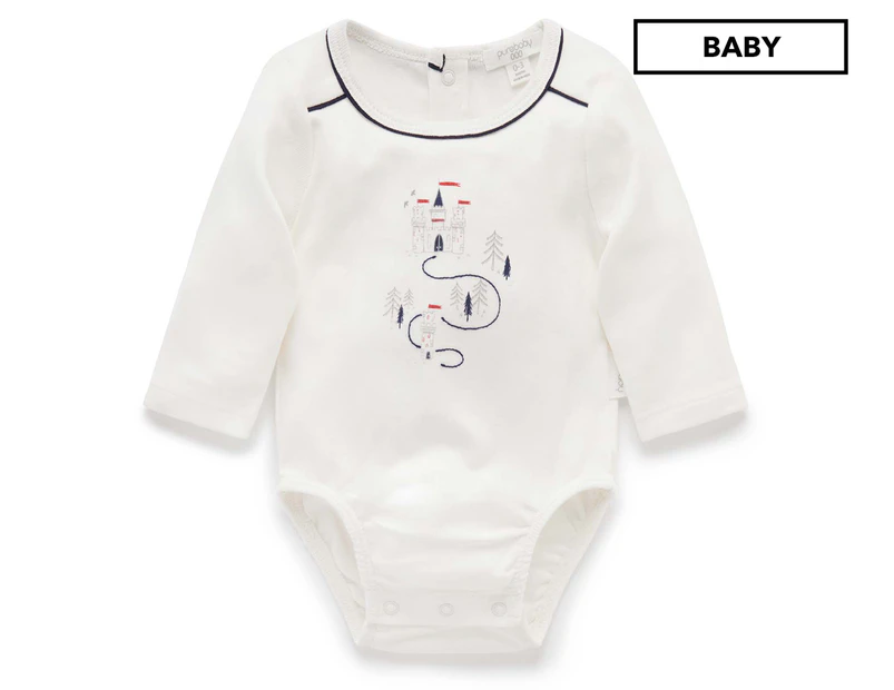 Purebaby Baby Little Kingdom Bodysuit - Vanilla