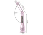 LED Rechargeable Eye Protection Desk Lamp Creative Foldable Bedside Lamp USB Table Lamp-Pink