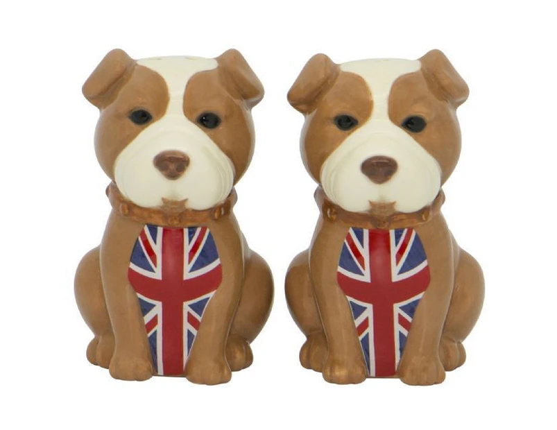 French Country Collectable Novelty English Bulldog Salt and Pepper Set New