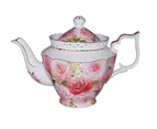 Elegant Kitchen Teapot ENDURING ROSE China Tea Pot Giftboxed