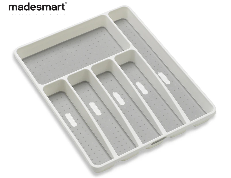 Madesmart 6-Compartment Utensil Tray - White