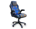 8 Point Massage Racing Office Chair Executive Heated Computer Leather Game Blue