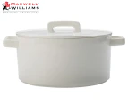 Maxwell & Williams Epicurious Round Casserole 2.6L - White