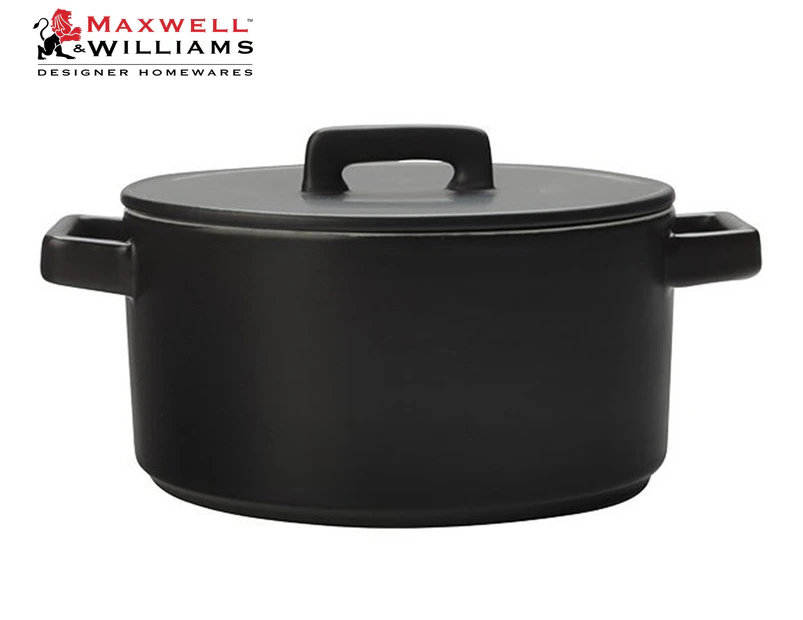 Maxwell & Williams 2.6L Epicurious Round Casserole Dish - Black