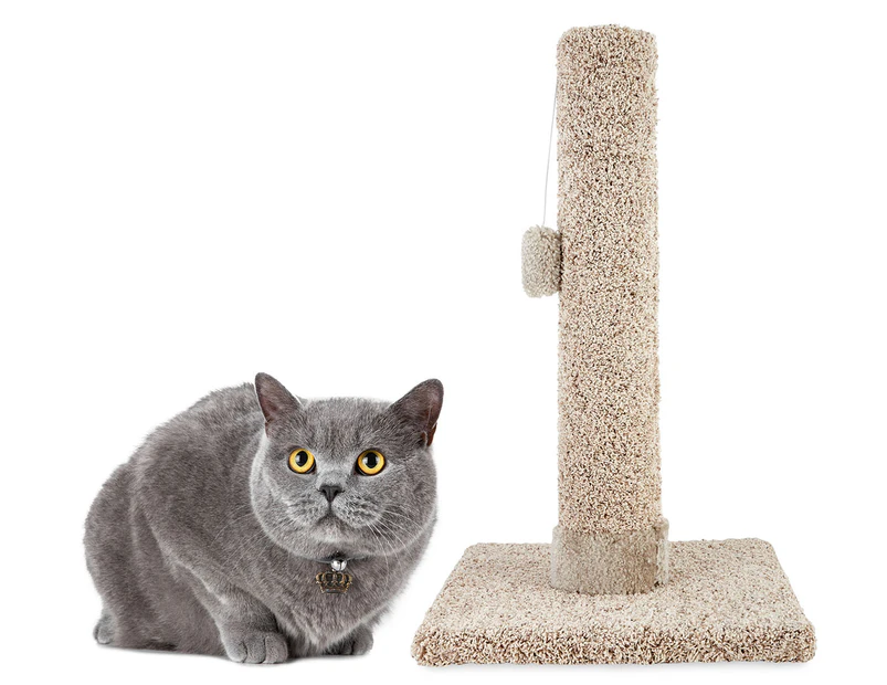Deluxe 76cm Large Cat Scratching Pole - Cream