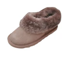 Eastern Counties Leather Womens Sheepskin Lined Slipper Boots (Mink) - EL156