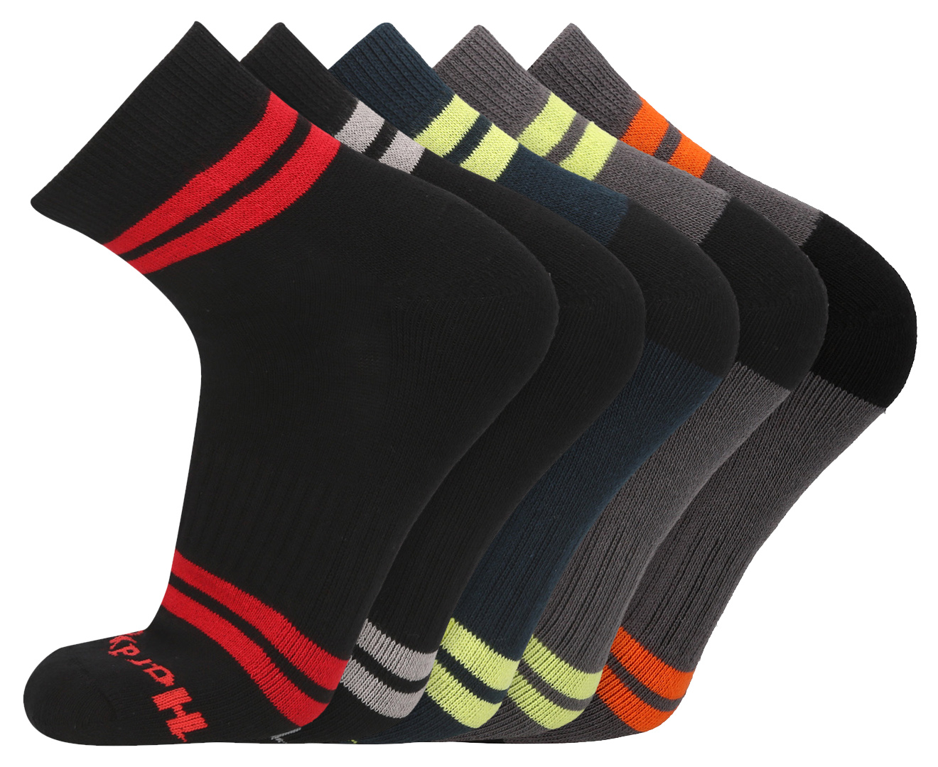 Hard Yakka Men's Size 7-12 Anklet Work Socks 5-Pack - Multi | Catch.co.nz
