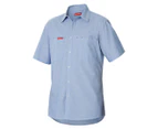 Hard Yakka Men's Foundations Short Sleeve Chambray Shirt - Blue