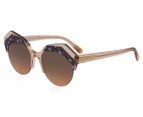 Bvlgari Women's 0BV8203 Round Sunglasses - Transparent Brown