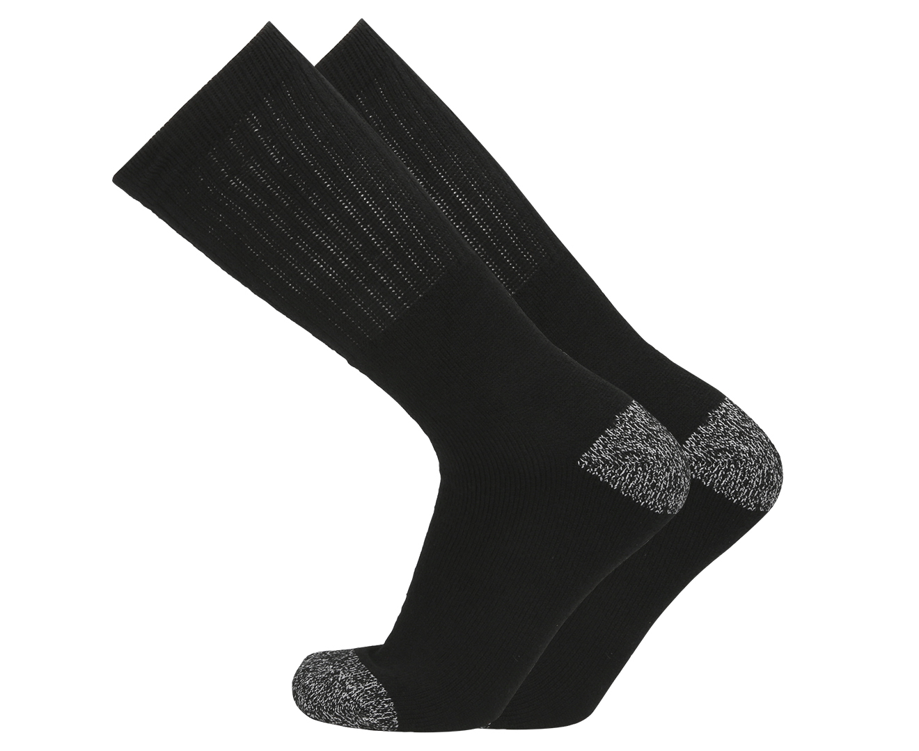 Hard Yakka Men's Size 6-10 Deodorised Sock 2-Pack - Black | Catch.co.nz