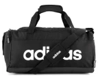 Adidas 25L Linear Logo Small Duffle Bag - Black/White