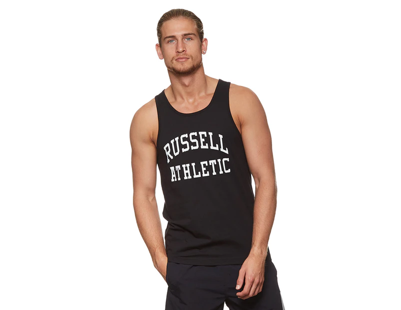 Russell Athletic Men's Core Scoop Neck Tank Top - Black