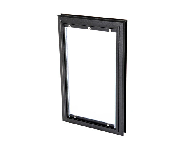 Aluminium Premium Pet Door [Size: Small]   [Colour: Black]