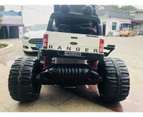 Licensed Ford Ranger Monster Truck Painted White 12Volt With 4xmotors MP4 Touch Screen Parent Remote Ride On CAR