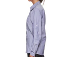 KingGee Women's Long Sleeve Chambray Shirt - Blue