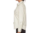 KingGee Women's Long Sleeve Cotton Twill Shirt - Stone