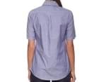KingGee Women's Short Sleeve Chambray Shirt - Blue 4