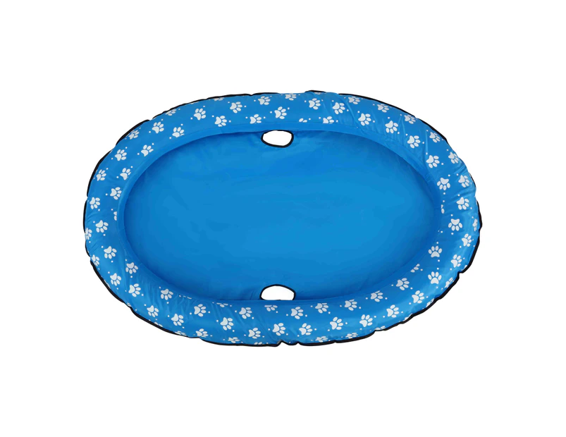 Charlie's Inflatable Pet Pool Floatie - Blue with white paws