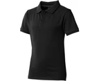 Elevate Childrens/Kids Calgary Short Sleeve Polo (Solid Black) - PF1818