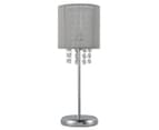 Lexi Lighting Emilia Table Lamp - Grey/Chrome 2